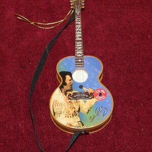 Vintage Elvis Ornament Guitar Plays Viva Las Vegas